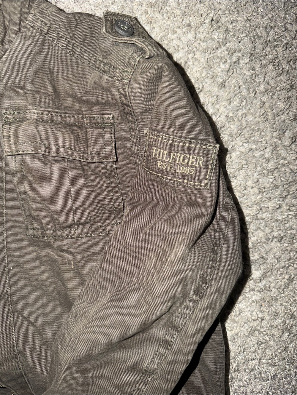Tommy Hilfiger Boys Olive Green Utility Jacket - Picture 5 of 12